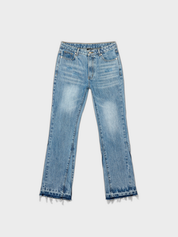 Jeans Flared Dotted - Blue