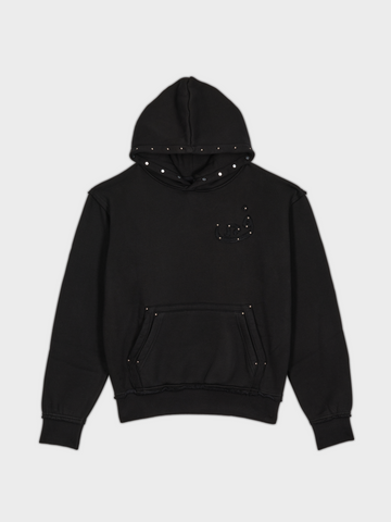 Hoodie Button - Black